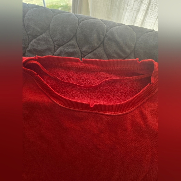 NWOT We The Free Camden Swestshirt In Red - Picture 6 of 6